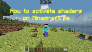 how to enable shaders in Minecraft pe betapreview [upl. by Dorolisa582]