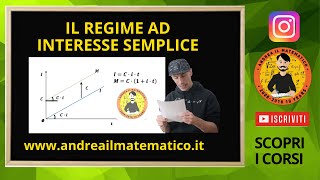 Il regime a interesse sempliceMATEMATICA FINANZIARIA [upl. by Keen]