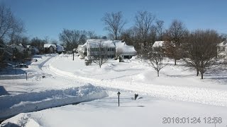 East Coast Snowstorm Time Lapse 22  24 January 2016 [upl. by Navada12]