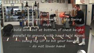 How to Punt a Football Football Punters Quick Feet UP Drill  Core Punting Drill 3 [upl. by Yenahs617]