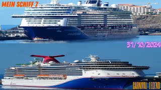 LIVE MEIN SCHIFF 7 amp CARNIVAL LEGEND [upl. by Aivatnohs]