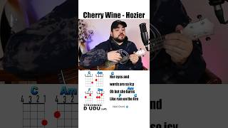 Cherry Wine  Hozier Ukulele Play Along shorts [upl. by Oiretule]