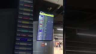 Departure board at Dubrovnik airport [upl. by Leinahtan32]