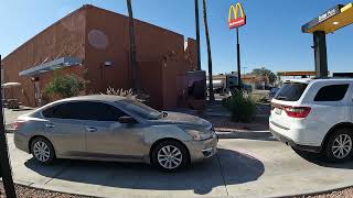 Getting Drinks in McDonalds Drive Thru Coffee amp Powerade Gila Bend Arizona 14 December 2023 GFH [upl. by Paulo632]