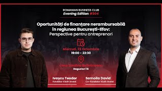 RBC 304 Oportunitati de finantare nerambursabila in regiunea Bucuresti Ilfov [upl. by Eikcim588]