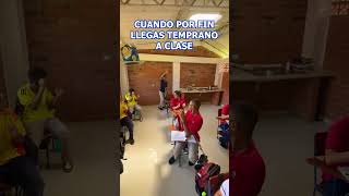 Cuando por fin llegas temprano a clase 🤣 colegios inscripciones escuela liceomerani [upl. by Rebmit790]