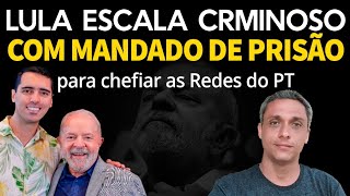 LULA escala criminoso com mandado de PRISÃO para chefiar as Redes socias do PT [upl. by Abdel]