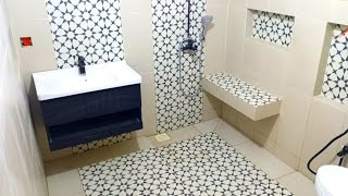 How to tile a bathroom shower floor  how to tile a floor step by step92 [upl. by Notsehc910]