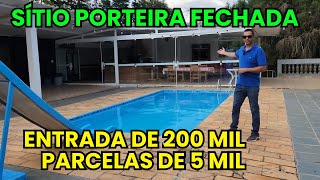 SITIO PORTEIRA FECHADA A VENDA 600MIL  ENTRADA 200MIL  PARCELAS A COMBINAR PIEDADESP [upl. by Ahsiekrats]