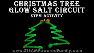 Christmas Tree Glow Salt Circuit STEM Activity for Kids [upl. by Lain]