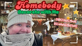 Homebody Decorate with Me  Christmas Movie Recommendations  Cozy [upl. by Rafferty290]