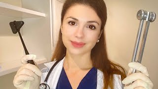 ASMR Full Cranial Nerve Exam Eye Exam Ear Exam Face Exam Soft Spoken Medical Role play [upl. by Rairb500]