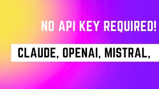 No API Key Required 🚀 [upl. by Ahsiened]