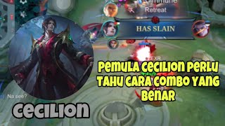 COMBO CECILION YANG BENAR  AUTO DAPAT MVP  TUTORIAL AND BUILD CECILION BY ZEXR MLBB [upl. by Erdman248]