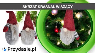 Skrzat krasnal zawieszka na choinkę ozdoba świąteczna 20cm  PrzydaSiePL [upl. by Fenella790]