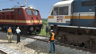 Locomotive Failed of Jammu Tawi Express Train and rescued by WDP—4D [upl. by Eeltrebor]