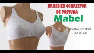 BRASSIER CORRECTOR DE POSTURA MABEL Costura paso a paso con patrones imprimibles [upl. by Granoff]