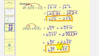 Multiplying Binomials with Radicals [upl. by Nutter]