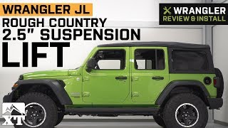 Jeep Wrangler JL Rough Country 25quot Suspension Lift Kit 2018 Review amp Install [upl. by Agrippina]