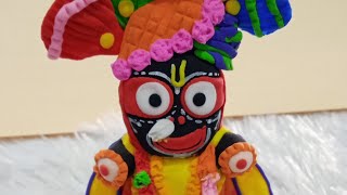 Jagannath Ji clay art full video [upl. by Nerot]