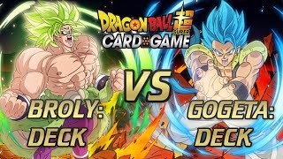 BEST GOGETA VS BROLY MOVIE BATTLE  DRAGON BALL SUPER CARD GAME [upl. by Hesoj]