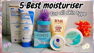 Top 5 moisturiser FOR ALL SKIN TYPE starting Rs 200 [upl. by Clevie208]