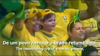 National Anthem of Brazil  quotHino Nacional Brasileiroquot [upl. by Thill]