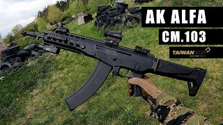 AK ALFA vs Airsoft Grenades Cm103 Cyma Platinum [upl. by Nomael862]