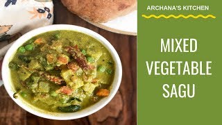 Karnataka Mixed Vegetable Sagu  South Indian Recipes By Archanas Kitchen [upl. by Akit130]