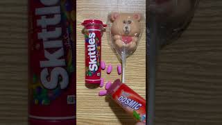 Rainbow Lollipops and skittles somelotsofcandiessweetland chocolatebar asmr candymanchoclates [upl. by Enialedam]