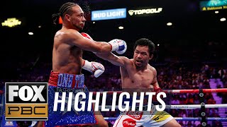 Pacquiao beats Thurman for WBA Super World Welterweight Championship belt  HIGHLIGHTS  PBC ON FOX [upl. by Mintz61]