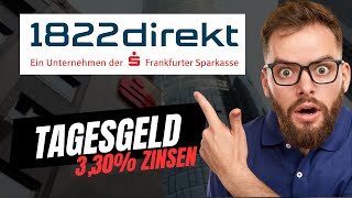 Tagesgeld bei der Sparkasse🏦 330 Zinsen über die 1822 Tagesgeldkonto Review  Lohnt es sich [upl. by Tuppeny]