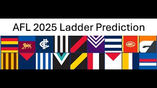 AFL 2025 Ladder Prediction  Finals  Awards [upl. by Cacilia]