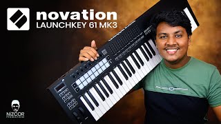 Novation Launchkey 61 MK3  Unboxing amp Review  NizCorProductions [upl. by Hayotal]