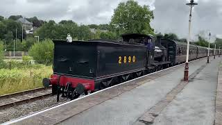 Heritage Steam Engine 2890 Douglas Rawtenstall Station East Lancashire Railway 16082024 [upl. by Nolyaj486]