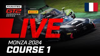 LIVE  Course 1  Monza  Fanatec GT2 Europe 2024 Français [upl. by Nolek]