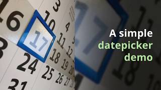 Bootstrap Datepicker  Calendar plugin with Demos [upl. by Crispas718]