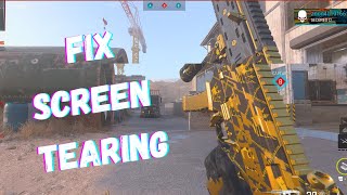 How to FIX SCREEN TEARING without VSYNC For MW3Warzone  any PC game [upl. by Eiramnna]