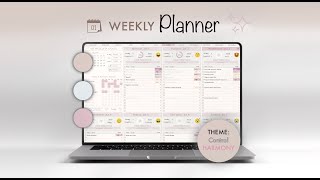 Ultimate Weekly Planner  A Digital Planner Template for Google Sheets  DemoInstruction video [upl. by Hartfield]