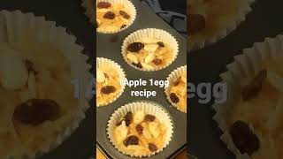 1Apple 1egg quick dessert recipe short [upl. by Nahsin]