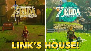 Returning To LINKS HOUSE from Breath of the Wild in Tears of the Kingdom [upl. by Xena]