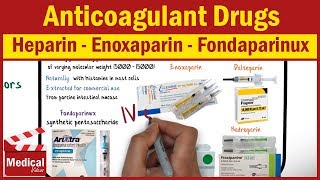 Pharmacology CVS 21 Anticoagulant Drugs  Part 1 Heparin  Enoxaparin  Fondaparinux [upl. by Ibbob150]