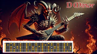 Metal Guitar Backing Track in D Minor 3  140 bpm  D Standard Tuning [upl. by Tomasina]