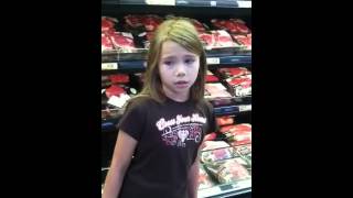 8 Yr Old Lil Girl Singing at Walmart [upl. by Sardella]