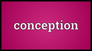 Conception Meaning [upl. by Ahsihat]