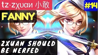 Zxuan Should Be Nerfed Rank 1 Fanny  tz·zχυαи 小敢 Fanny Gameplay and Build 14 Mobile Legends [upl. by Ateekahs972]