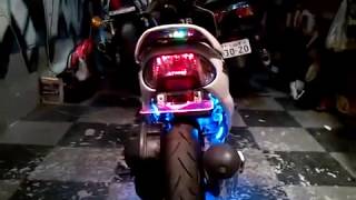 Dio AF35 ZX ロンホイ ハイマウント LED レインボー Ｈｏｎｄａ５０ｃｃ原付 [upl. by Marielle538]