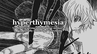 “ hyperthymesia “ فرط الاستذكار  ذاكرة فوتوغرافية خارقة ⚡️ [upl. by Ariem689]