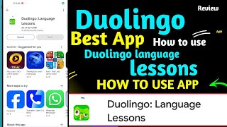 Duolingo app kaise use kare  Duolingo language lessons app review  tech arun al [upl. by Annie]