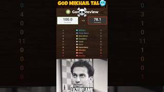 100  Accuracy Magician Of Riga Mikhail Tal mikhailtal chess chessedit shorts trend chessmen [upl. by Bernard83]